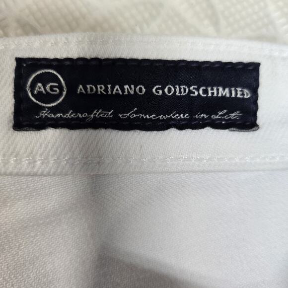 AG Adriano Goldschmied Jeans Womens 30 The Angel Bootcut White Coastal Boho - Picture 7 of 12